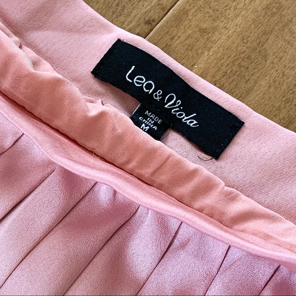 Lea & Viola Light Pink Pleated Skirt - Size M (EUC) - Picture 6 of 10